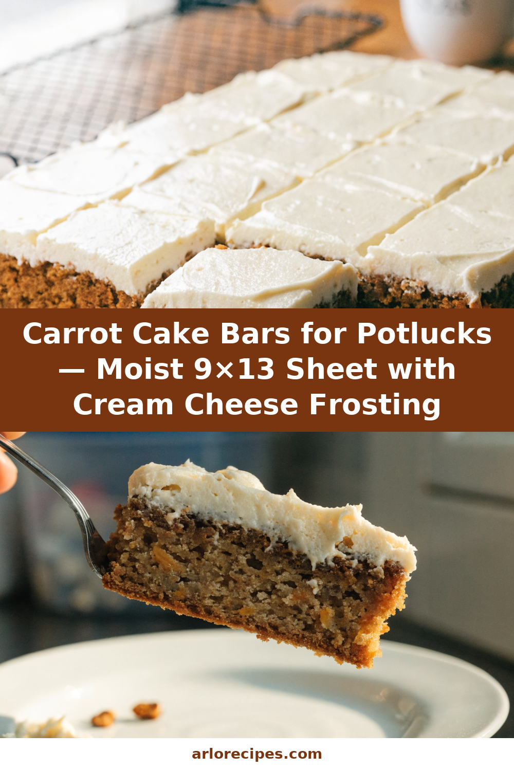 Carrot Cake Bars with Cream Cheese Frosting