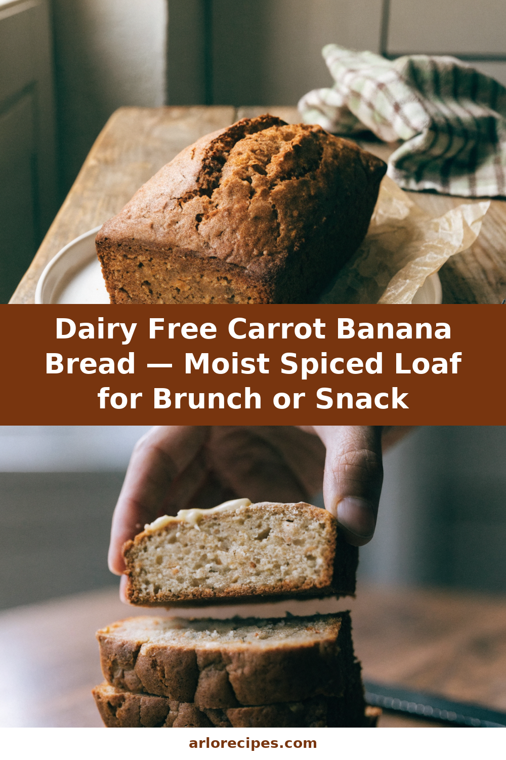 Dairy Free Carrot Banana Bread