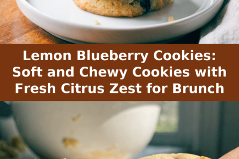 Lemon Blueberry Cookies: Soft and Chewy Cookies with Fresh Citrus Zest for Brunch Pinterest recipe pin