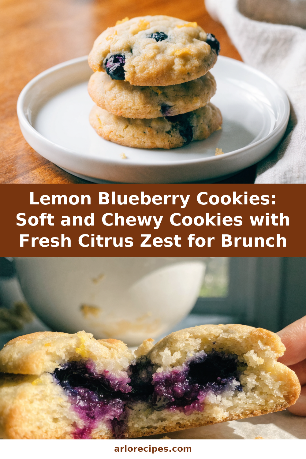 Soft and Chewy Lemon Blueberry Cookies